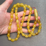 YELLOW AMBER ROSARY 10,5x13,7mm 51g