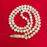 WHITE AMBER ROSARY 10,8mm 55,2g