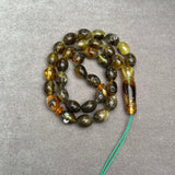 BLACK AMBER ROSARY 9,3x12,8mm 21,8g