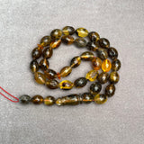 BLACK AMBER ROSARY 9x11,7mm 19,1g