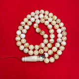 WHITE AMBER ROSARY 12,2mm 72,4g