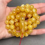 YELLOW AMBER ROSARY 11,7mm 66g