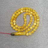 YELLOW AMBER ROSARY 11,3mm 57,7g