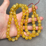 YELLOW AMBER ROSARY 11,7mm 62,5g