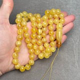 YELLOW AMBER ROSARY 11,3mm 57,3g