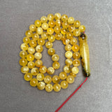 YELLOW AMBER ROSARY 10,7mm 51g