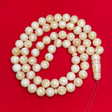 *TIGER WHITE AMBER ROSARY 14,7mm 123,7g