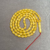 *YELLOW AMBER ROSARY 7,9x10,4mm 33,8g