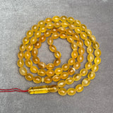 *YELLOW AMBER ROSARY 8,9x11,2mm 41,7g