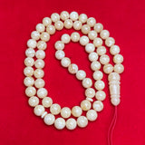 *TIGER WHITE AMBER ROSARY 13,3mm 90,9g