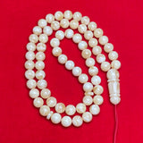 *TIGER WHITE AMBER ROSARY 10,9mm 49,5g