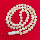 *TIGER WHITE AMBER ROSARY 11,1mm 55,5g