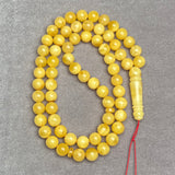 YELLOW AMBER ROSARY 10,3mm 41,8g