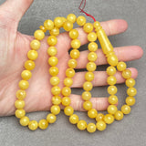 YELLOW AMBER ROSARY 10,3mm 41,9g