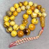 YELLOW AMBER MISBAHA 24mm 247,9g