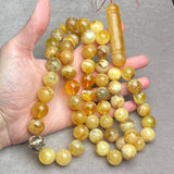 YELLOW AMBER MISBAHA 16,8mm 157,9g