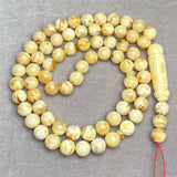 YELLOW AMBER ROSARY 13,3mm 101g