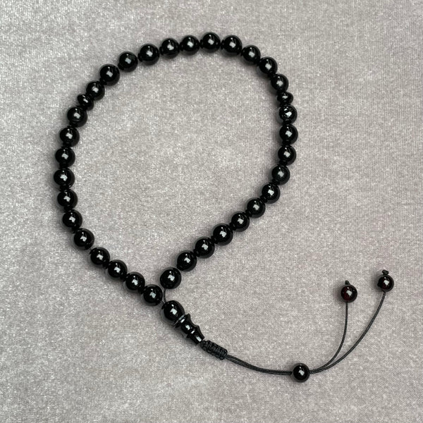 BLACK BRACELET MISBAHA 6,4mm 4,8g