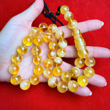 *EXCLUSIVE HONEY WHITE AMBER MISBAHA 13.7mm 60.7g