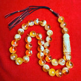 *EXCLUSIVE HONEY WHITE AMBER MISBAHA 14mm 69.9g
