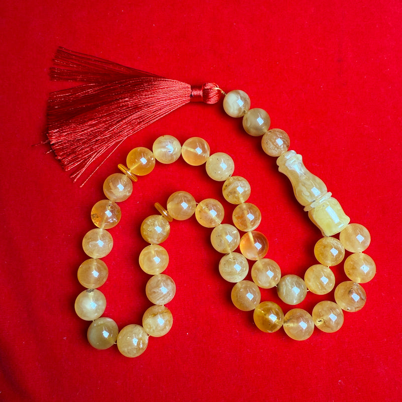 Islamic 33 Prayer Beads|Tasbih Misbaha Natural Baltic Amber 14mm 64.7g
