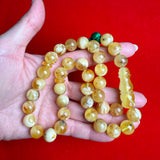 Natural Amber Islamic Rosary Tasbih Misbaha 33 Prayer Beads 12.1mm 43g