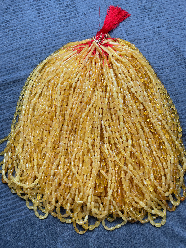 YELLOW AMBER MISBAHA 6-10mm