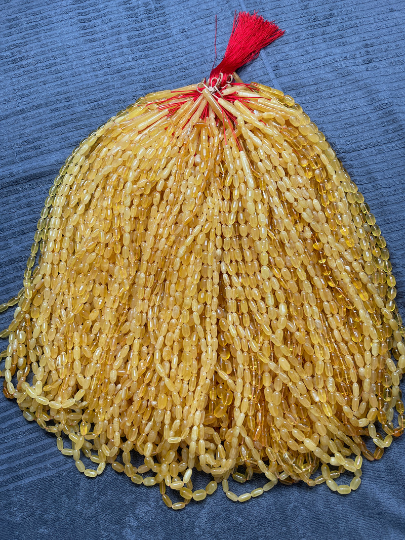 YELLOW AMBER MISBAHA 6-10mm