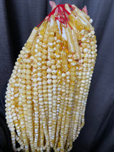 WHITE AMBER MISBAHA 10-15mm