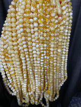 WHITE AMBER MISBAHA 10-15mm