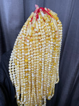 WHITE AMBER MISBAHA 10-15mm