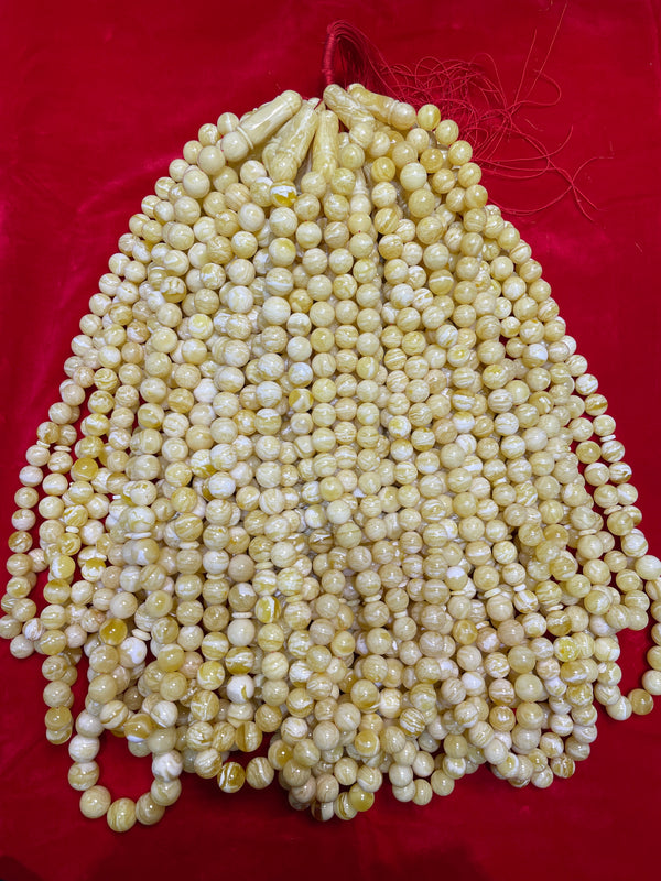 WHITE AMBER MISBAHA 14-16mm