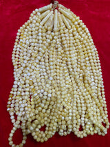 TIGER WHITE AMBER MISBAHA 10-14mm