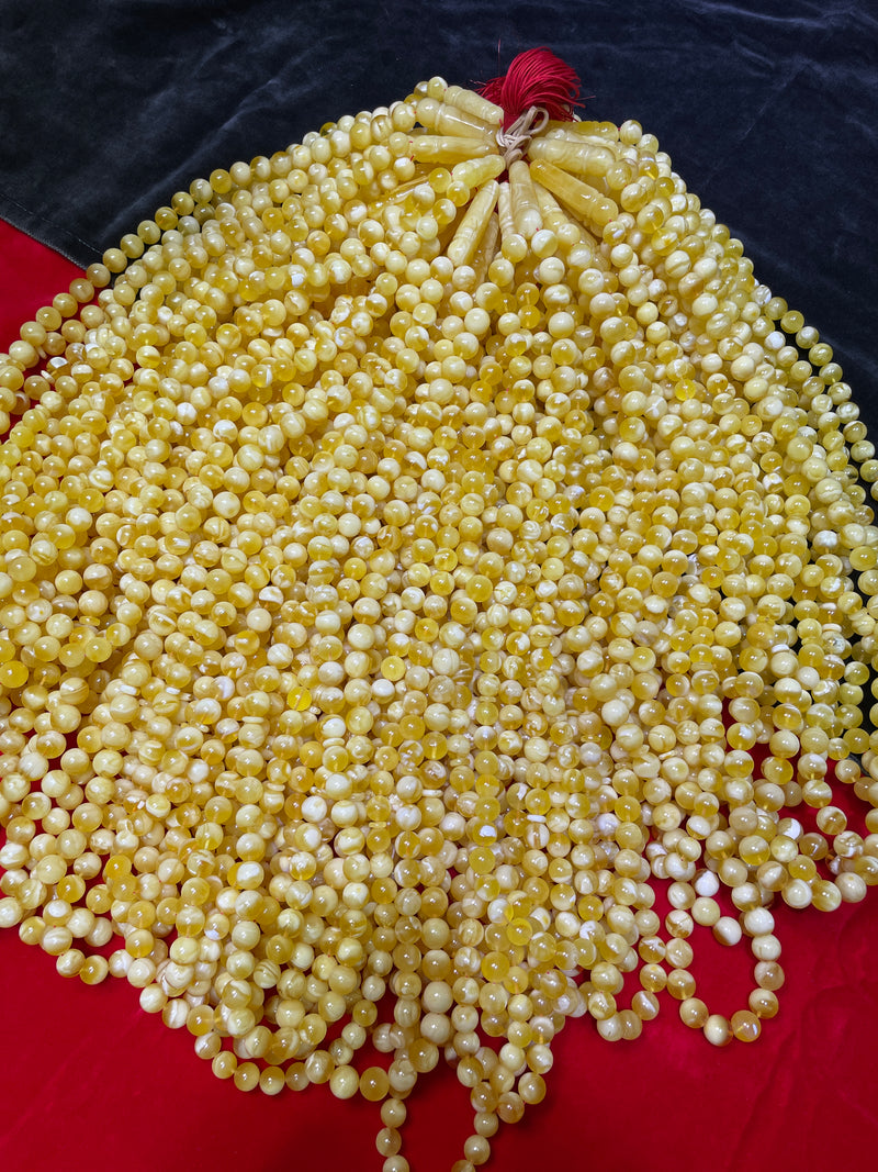 HONEY WHITE AMBER MISBAHA 10-14mm