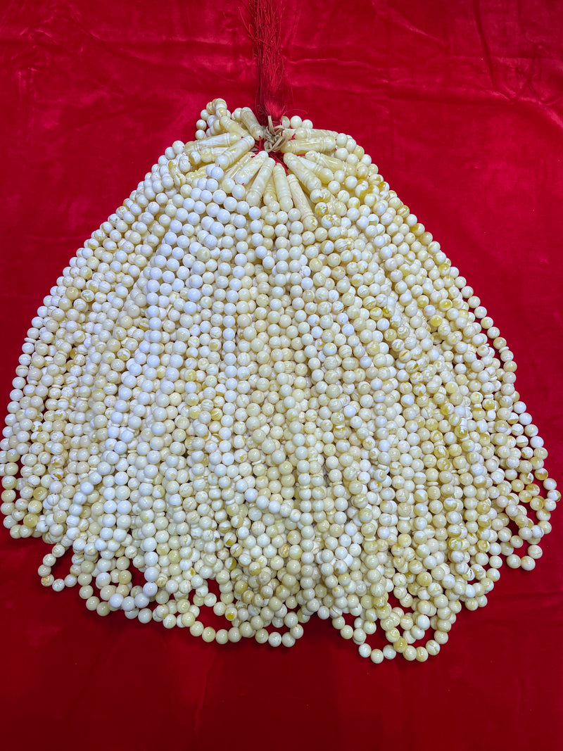 WHITE AMBER MISBAHA 10-14mm