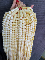 WHITE AMBER MISBAHA 10-14mm