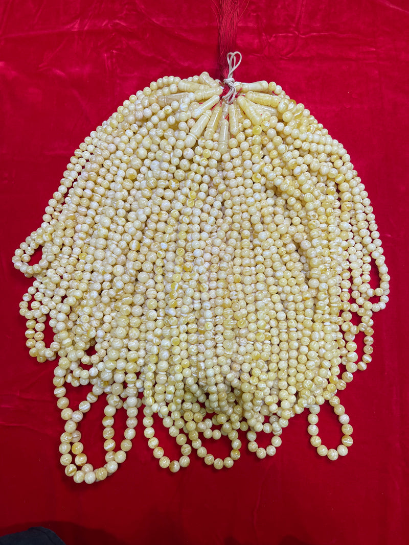 WHITE TIGER AMBER MISBAHA 10-14mm