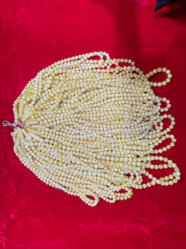 WHITE TIGER AMBER MISBAHA 10-14mm