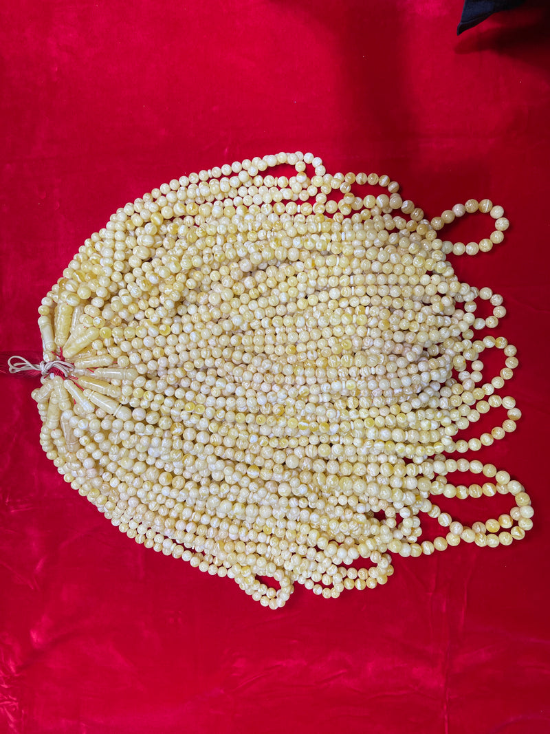 WHITE TIGER AMBER MISBAHA 10-14mm