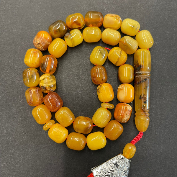 ANTIQUE AMBER ROSARY 7,6mm [0103714]