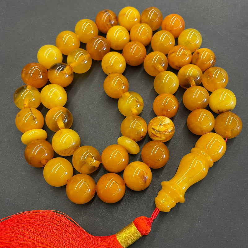 ANTIQUE AMBER ROSARY 18mm [0103648]
