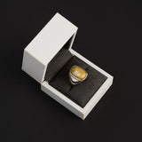 AMBER SILVER RING 10,70 G [0103113]