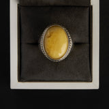 AMBER SILVER RING 12,10 G [0103124]